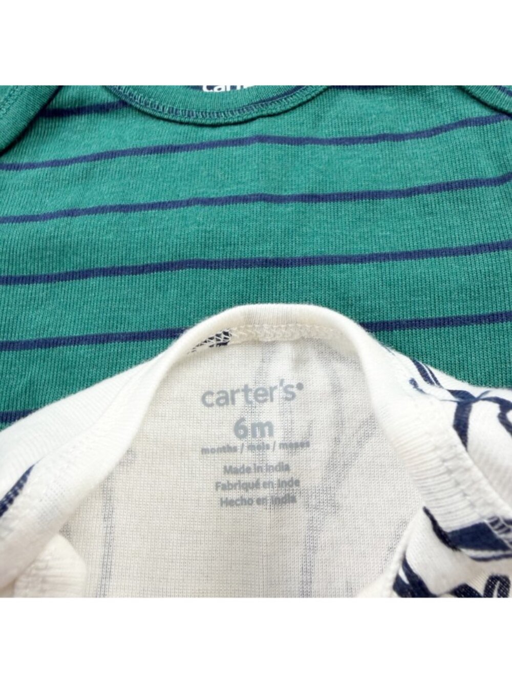 Carter’s Baby Boys Long Sleeve Bodysuits Penguin Moose 4-Pack NWT 3-6 Months - Picture 2 of 6